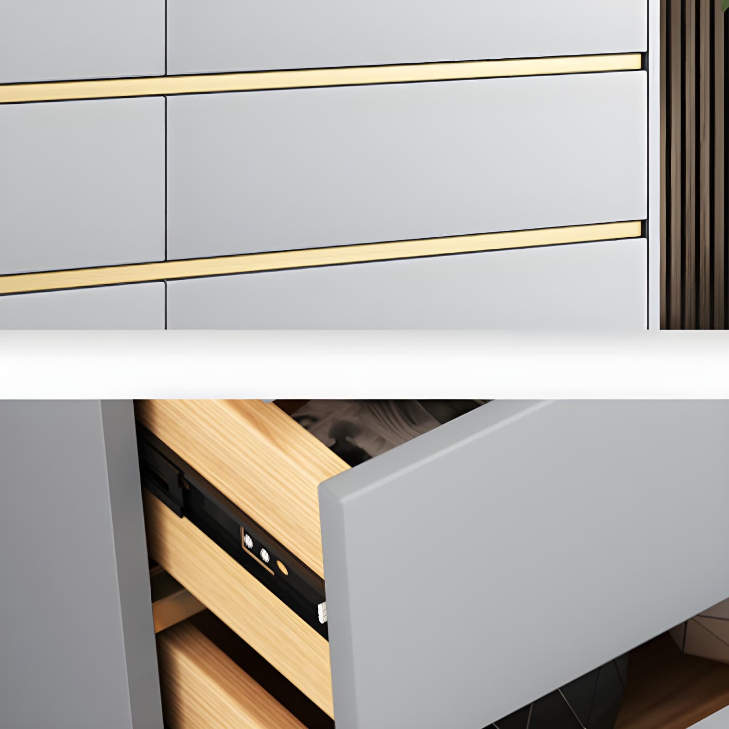 Glam Vertical Stone Storage Chest Bedroom Chest with 8 Drawers - image 20