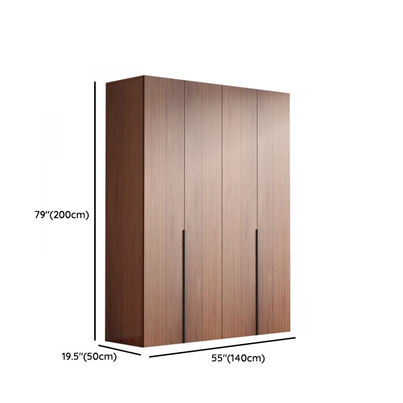 Sepia Minimalist Lumber Independent Cabinet Armoire with Soft Close Door, Interior Shelves, and Hanging Rod thumbnail 11