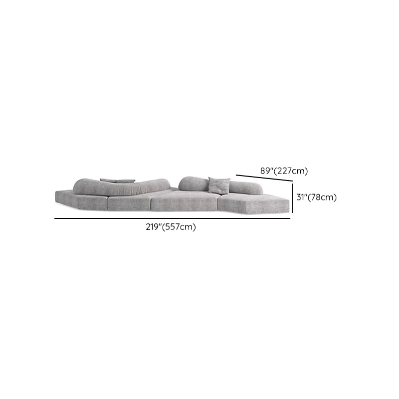 L-Shape/Straight Sofa/Corner Sectional with Left/Horizontal Orientation and Button-tufted Detail thumbnail 8