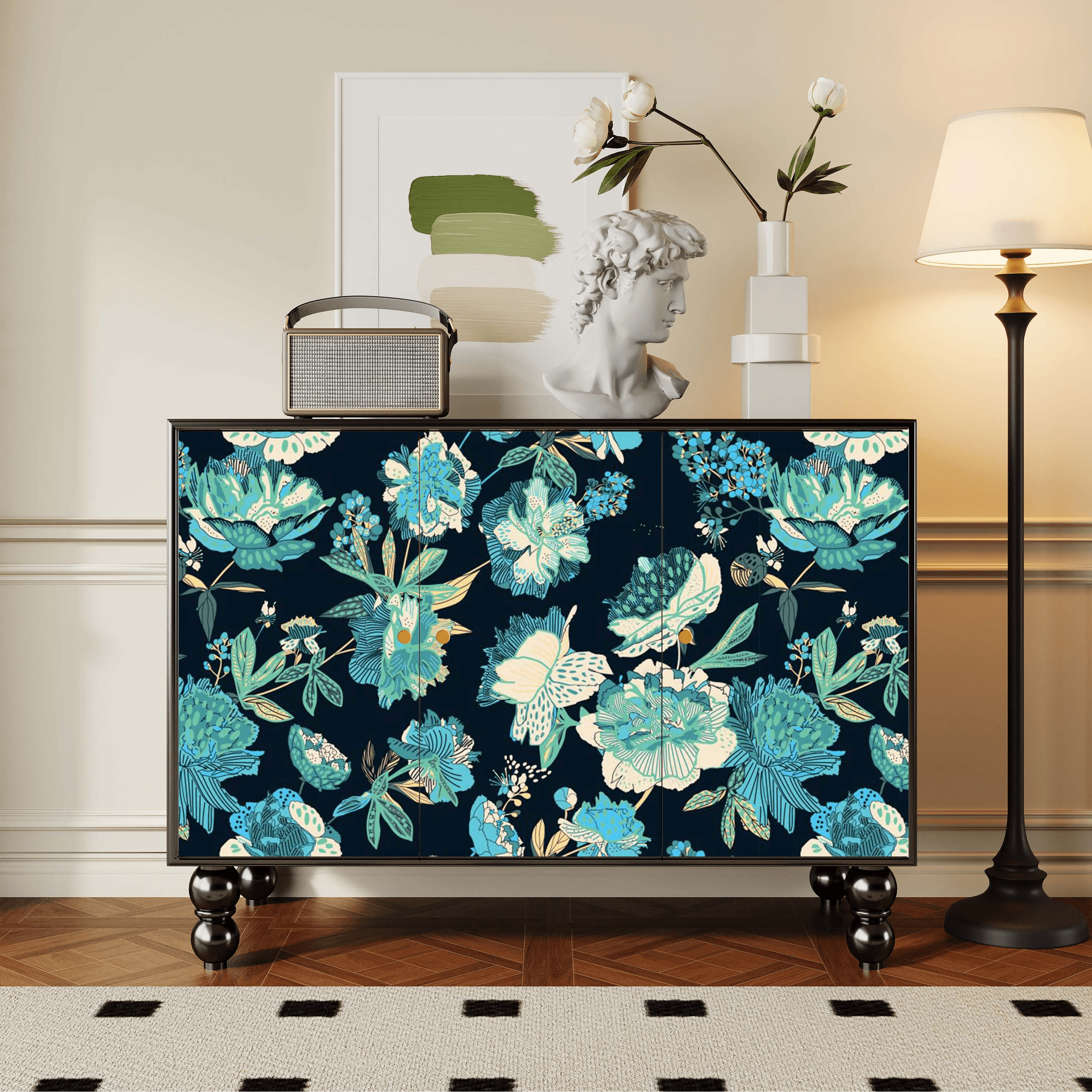 Parlor Detached Sideboard with Six Internal Shelves and Benchtop