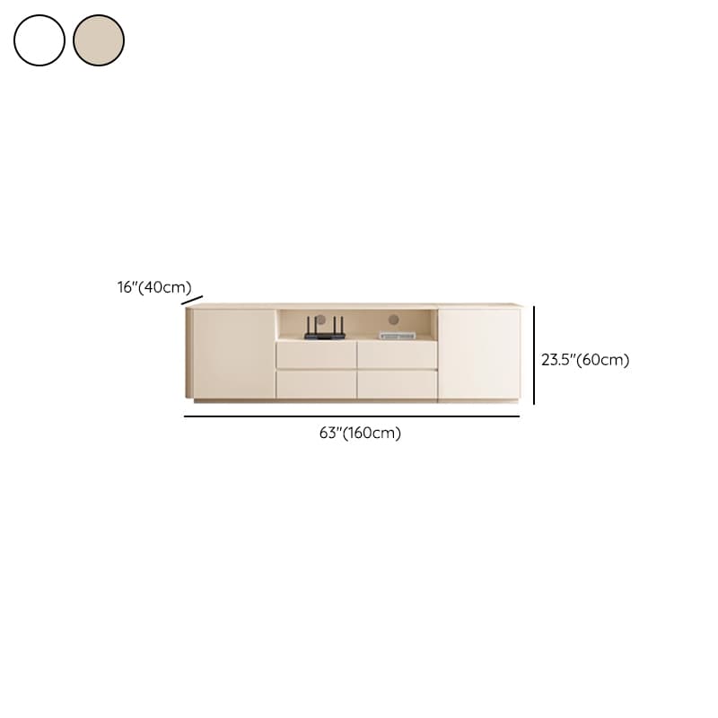 Modern Rectangle TV Stand with 4-Door/2-Door & 3 Tiers Living Room thumbnail 14