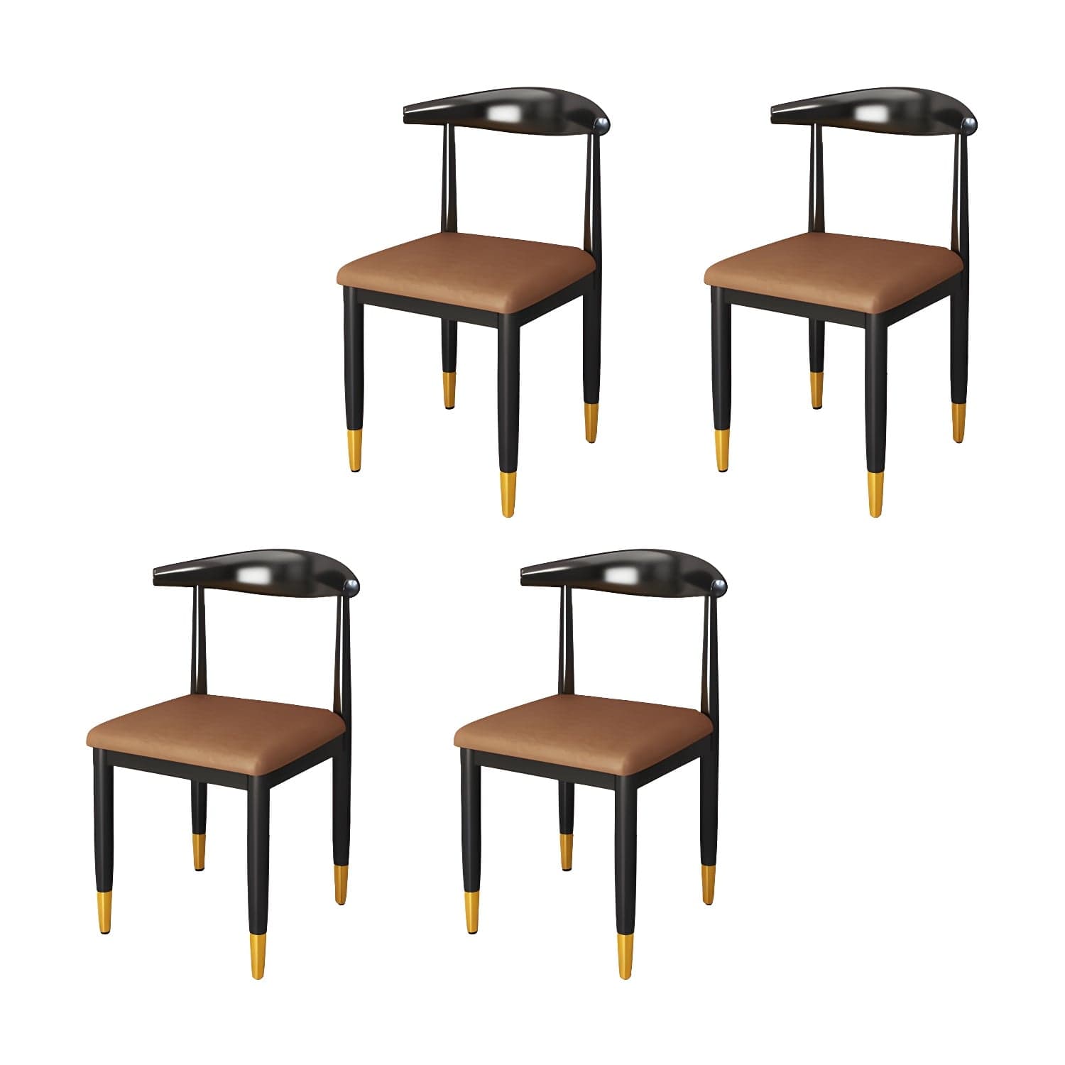 Indoor Open Back Dining Chair Industrial Upholstered Armless Chair thumbnail 10