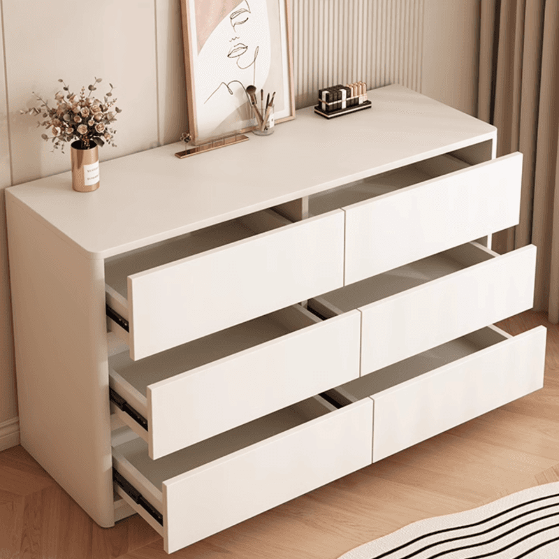 White Trendy Timber Console Dresser/Semainier with 6/8/3 Drawers in Horizontal/Vertical Orientation thumbnail 11
