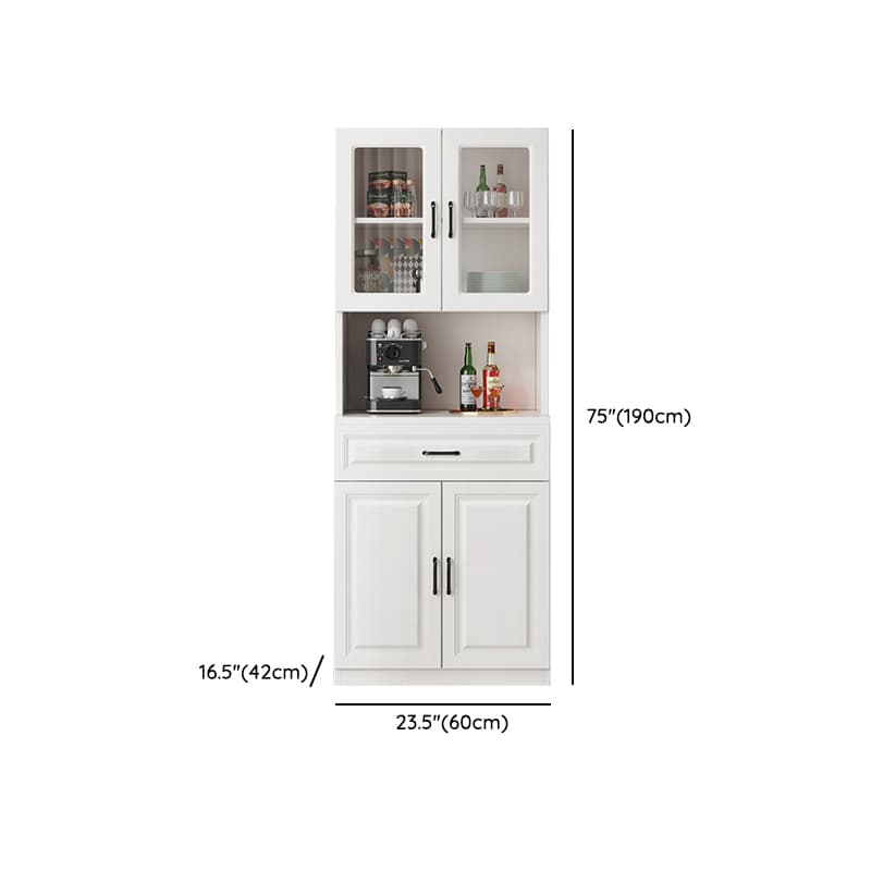 Freestanding Open Kitchen Storage Cabinet with Microwave Shelf, Countertop and Kitchen Appliance Storage for Kitchen in a Modish Style - image 11