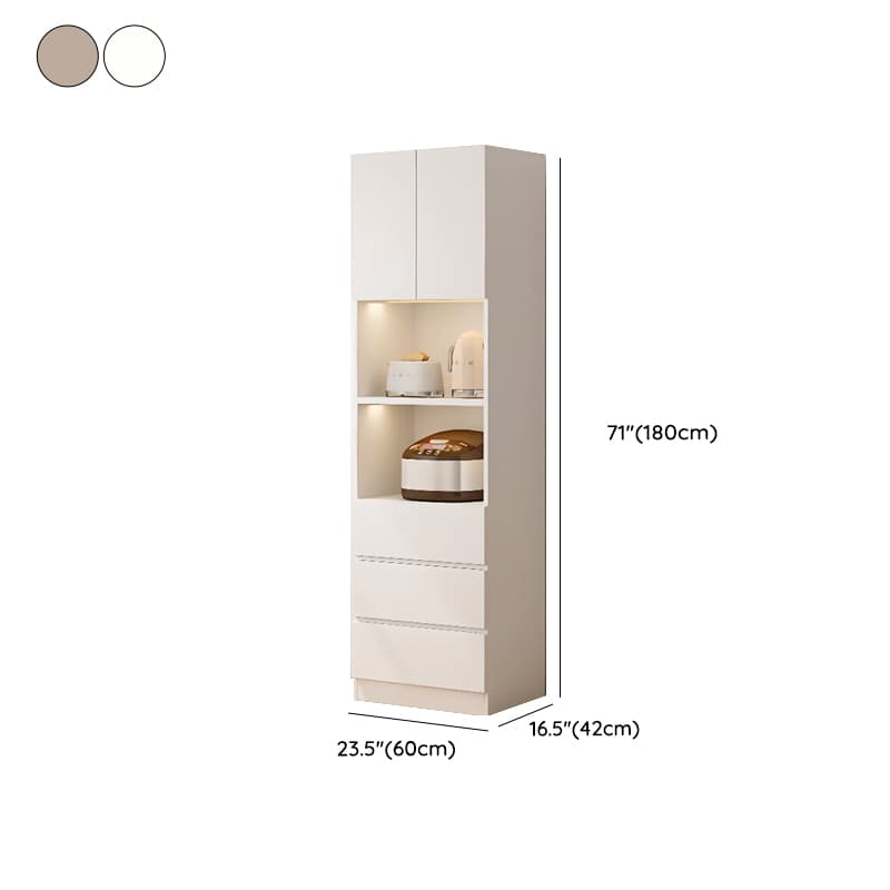 Simple Sideboard with Multiple Drawers, Closet Cabinet, Standard and Narrow Sizes, 1 or 2 Shelves, Wood Countertop, 2 to 5 Doors thumbnail 13