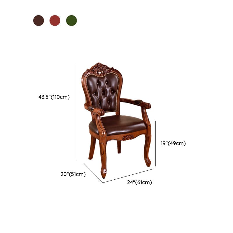 Modern Simple Style Queen Anne Upholstered Arm Chair with Arms, Walnut Timber Legs thumbnail 17