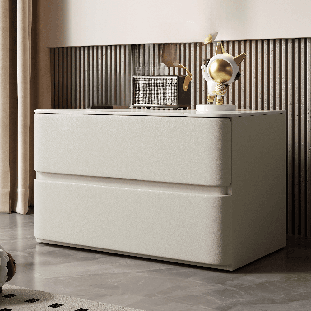Artistic 2 Drawers Drawer Storage Bedside Table thumbnail 1