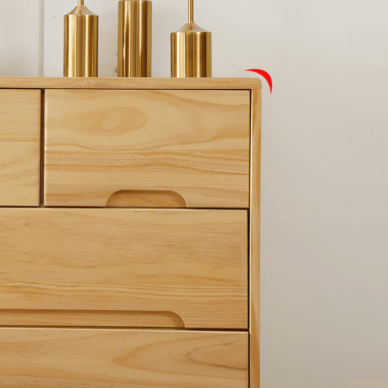 Minimalist Unfinished Console Dresser with 6 Tiers/4 Tiers/5 Tiers - image 8