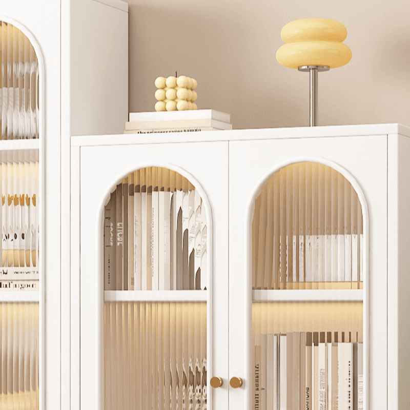 Detached Scratch-immune Accent Cabinet with Glazed Door, Adjustable Shelf, Cabinet Knobs, Soft Close Drawer, and Stain Resistant Finish thumbnail 7