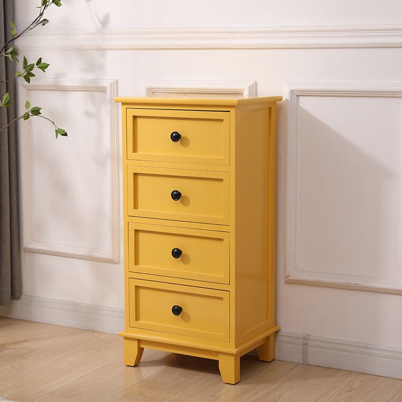 Trendy Cocoa/White/Lemon Color Lumber Rectangle Decorative Cabinet with 6 Drawers/5 Drawers/4 Drawers thumbnail 5
