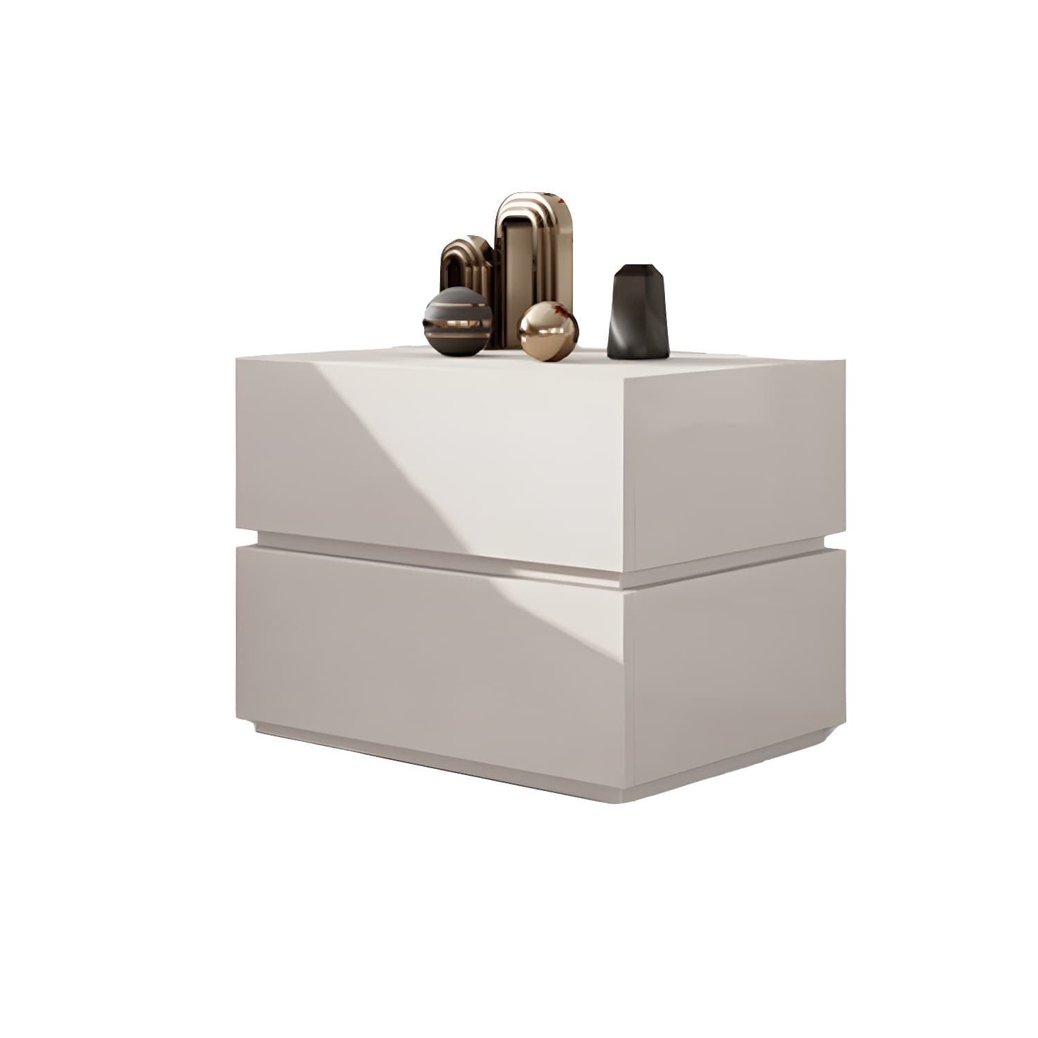 Contemporary Drawer Storage Wooden Accent Table Nightstand 15.7" Wide thumbnail 11