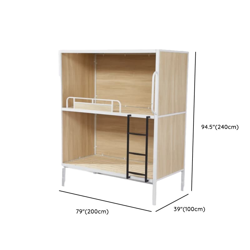 Minimalist High Bed Frame with Mattress and Guard Rail thumbnail 14