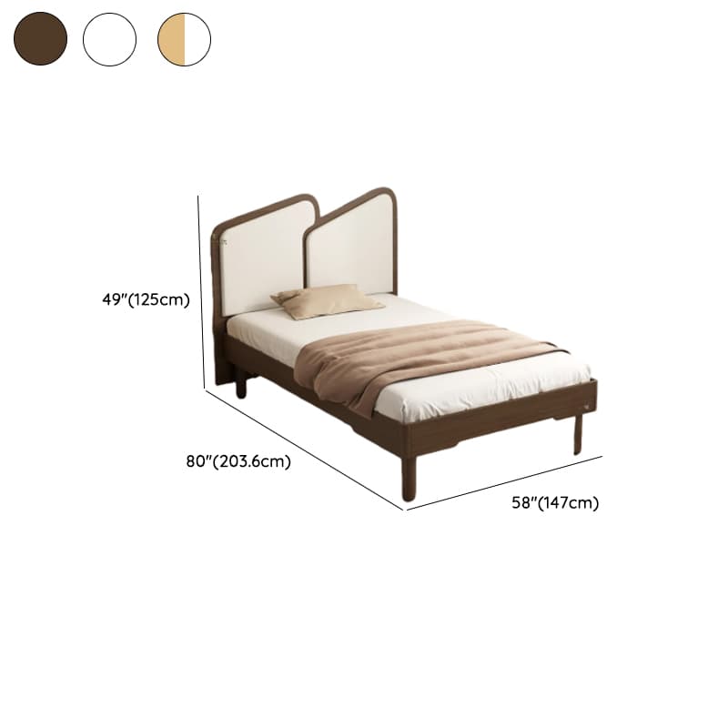 Contemporary Storage Included Panel Bed with Leg and Natural Wood Slat for Bedroom thumbnail 11