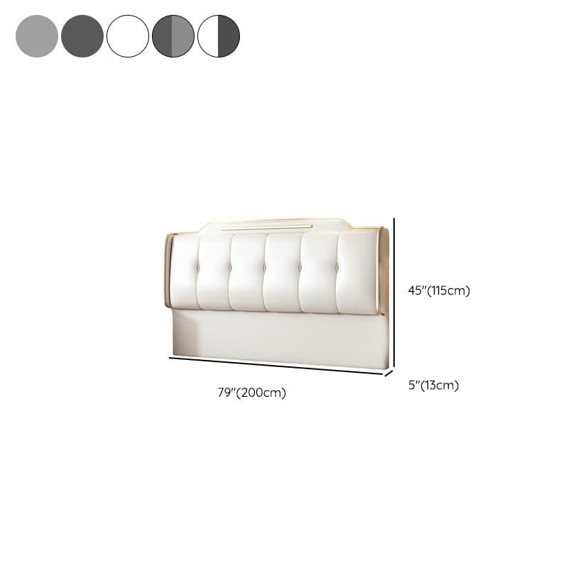 Art Deco Style Panel Headboard with No Distressing, Decorative-stitched Tufting, Rectangle Shape for Twin/Queen/Full Bed, Sponge Upholstery Fill, Standard Height thumbnail 14