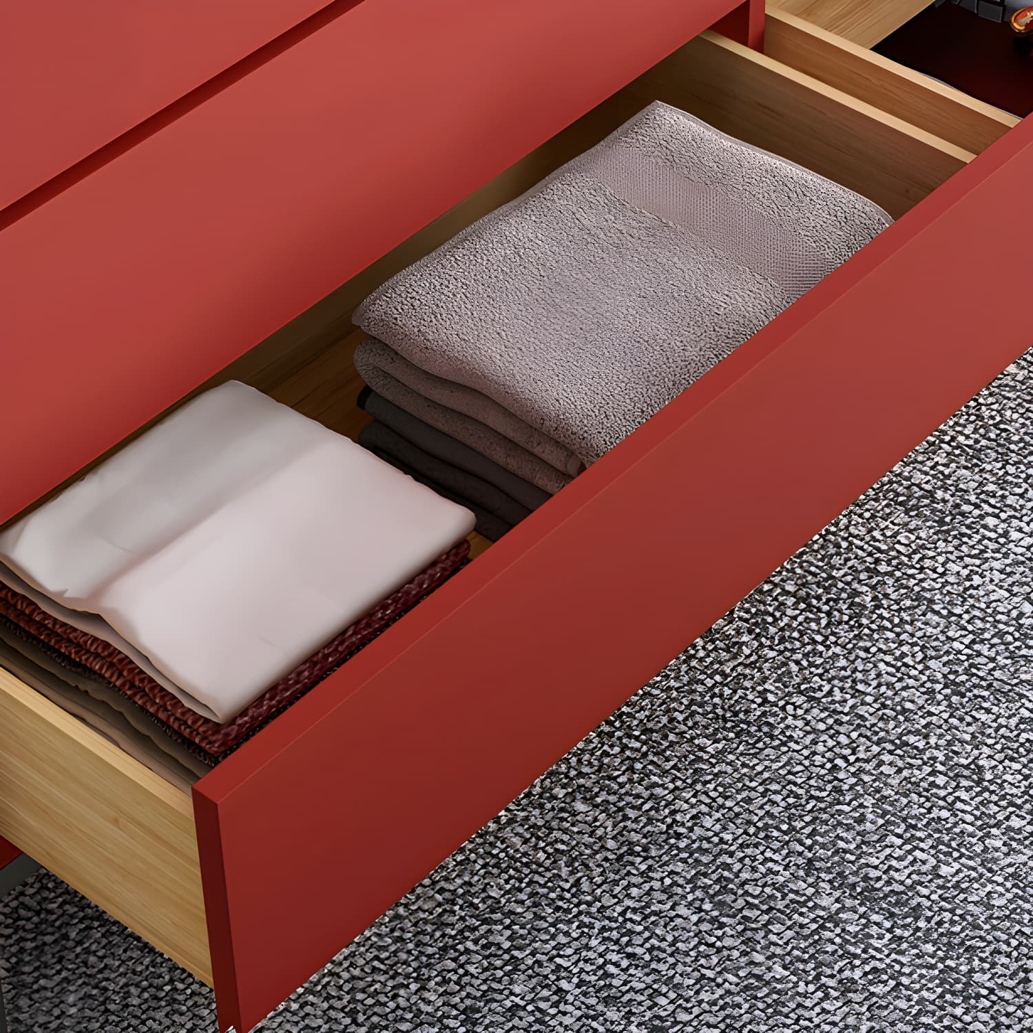 Minimalist Wood Double Dresser for Neat and Stylish Organizing thumbnail 9