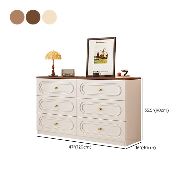 Casual Composite Wood Double Dresser/Bachelor Chest in Horizontal/Vertical Orientation thumbnail 11