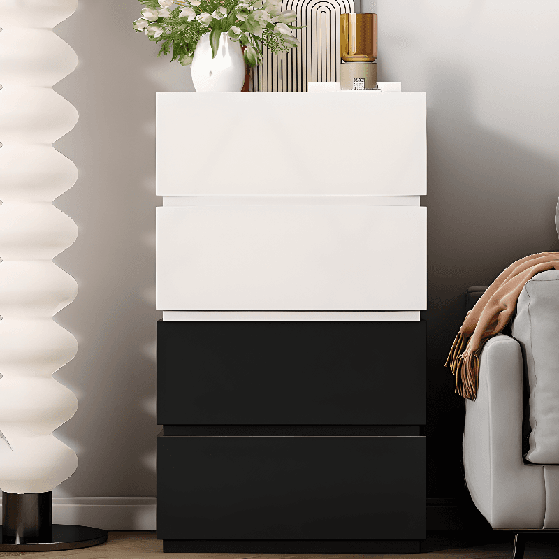 Trendy Rectangle Utility Cabinet with Manufactured Wood Countertop, Ink/White Top, and Soft Close Drawer thumbnail 9