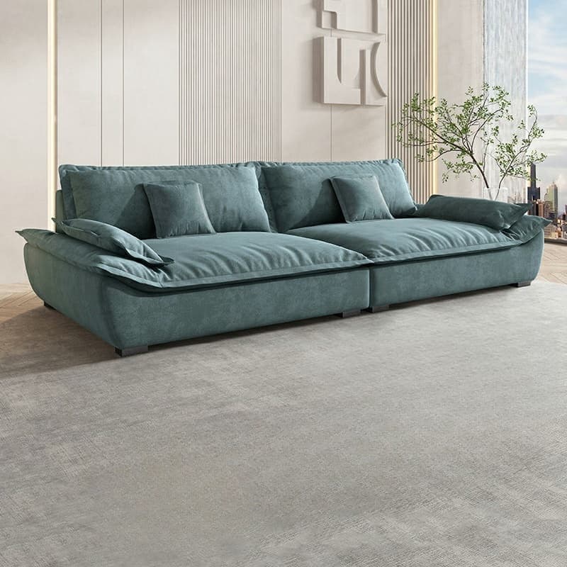 Blue/Off-White/Black Sofa with Concealed Support Living Spaces, 31.5"W x 32.7"H thumbnail 5