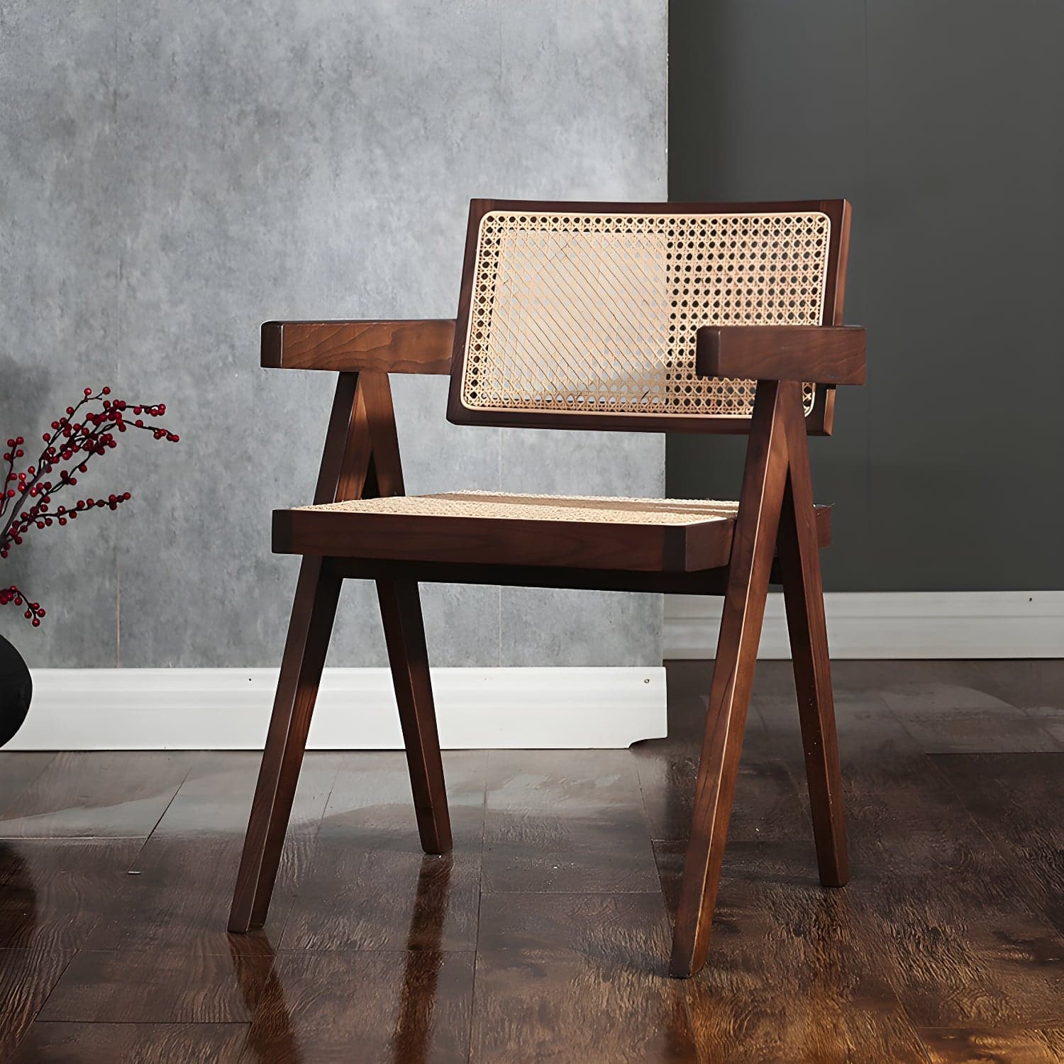Contemporary Dining Room King Louis Back Solid Wood Dining Chair thumbnail 4