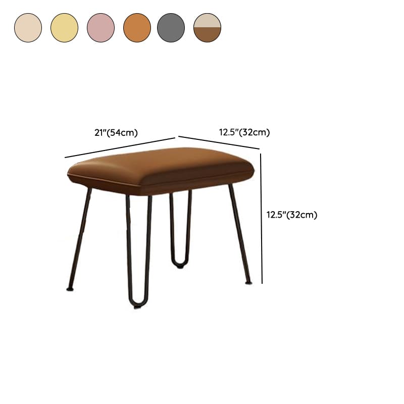 Simple Upholstered 2 Piece Set Porch Rocker with Scratch-tolerant Padded Ottoman - image 14