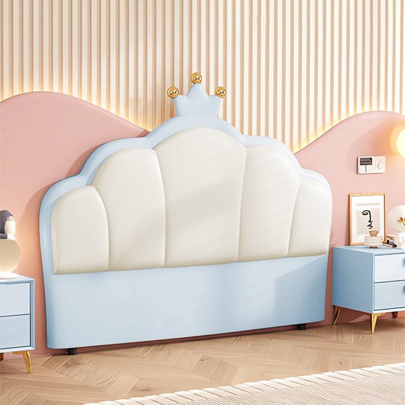 Trendy Panel Headboard in Natural Wood with No Distressing, Portman Shape for King/Queen/Full Bed, Featuring Sponge Upholstery and Standard Height thumbnail 4