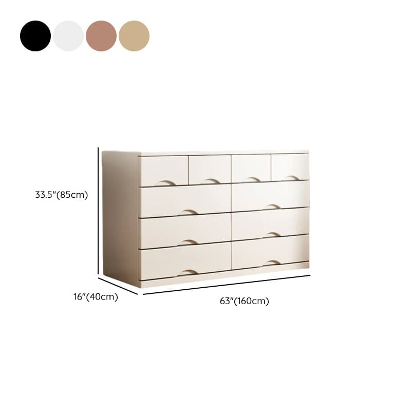 Simple Raw Wood Double Dresser with Multiple Drawer Configurations - Horizontal/Vertical thumbnail 15
