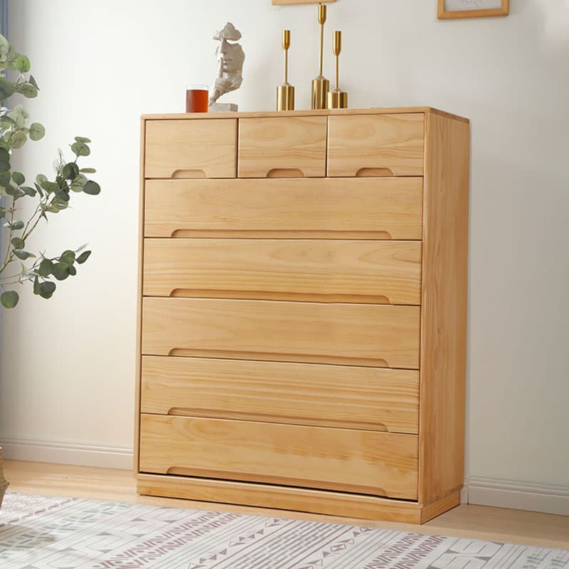 Modern Natural Wood Vertical Lingerie Chest with 6 Drawers/7 Drawers/5 Drawers thumbnail 5