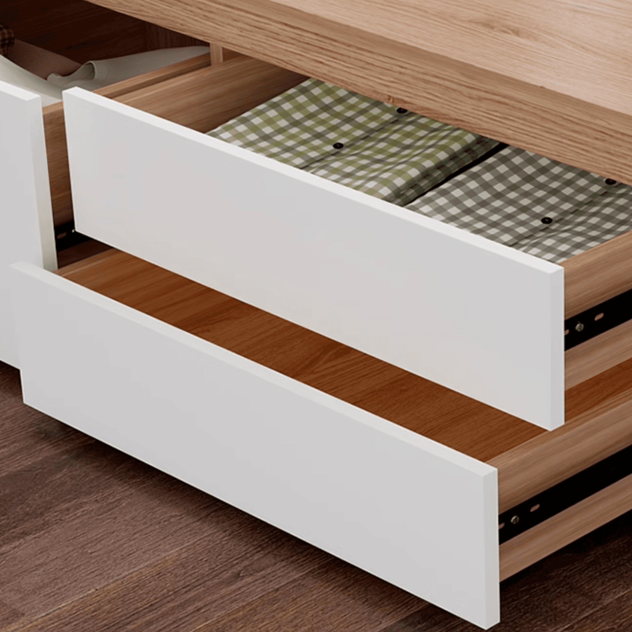 Trendy Oak Wood Tatami Bed Perfect for Living Room Use thumbnail 9