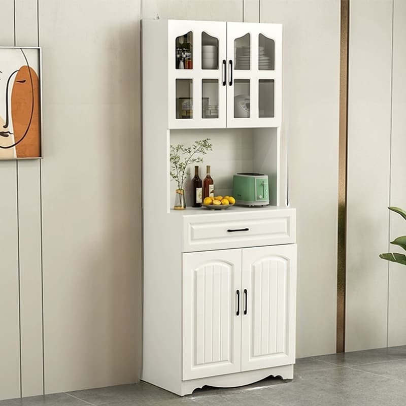 Narrow 15.7'' Wood Cabinets Open Storage with Adjustable Shelves Modern Sideboard/Credenza thumbnail 6