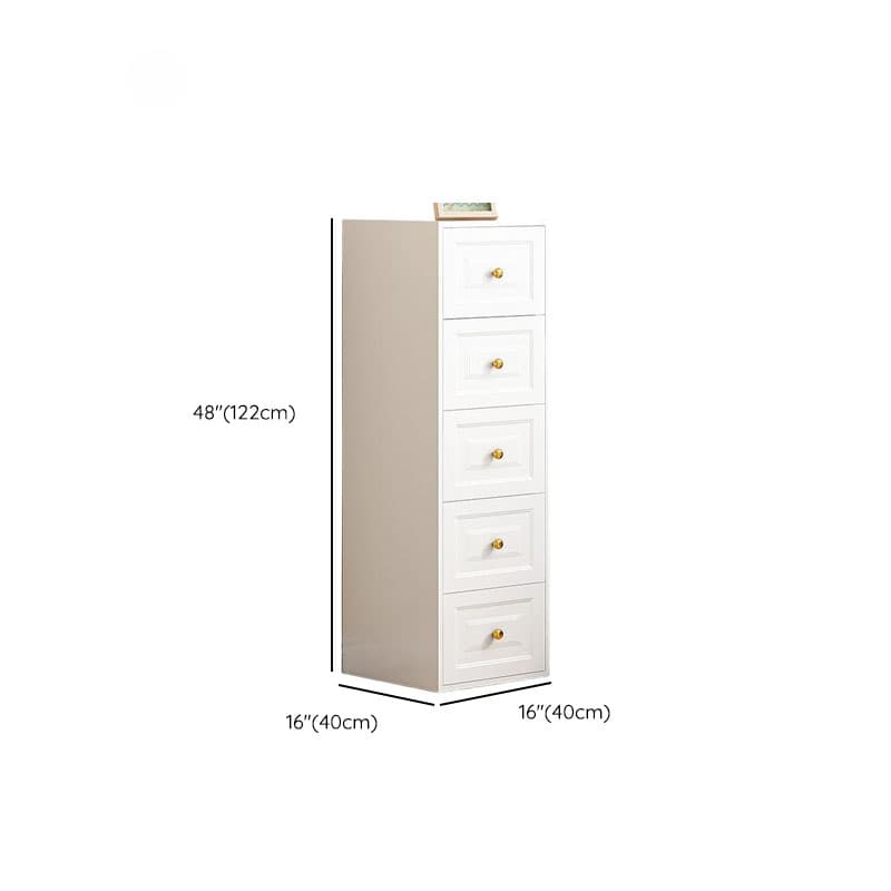 Chalk Casual Metal Bachelor Chest/Semainier with 5 Drawers/3 Drawers/4 Drawers in Vertical/Horizontal Orientation thumbnail 22