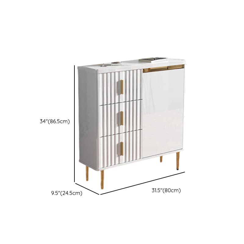 Luxurious Chalk Stone Standard Flooring Sideboard with 3 Doors & Variable Shelf thumbnail 19