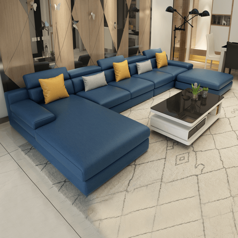 L-Shape Sofa Chaise with Left Hand Facing Orientation, Standard Foam Seat, Adjustable Headrest, and Concealed Support thumbnail 8