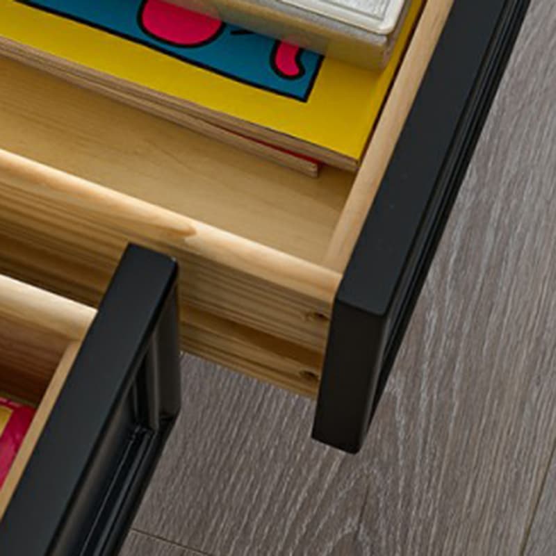 Modern Wood TV Stand with Open Storage & Cabinet Included - Standard Height - 3 Cabinets - With Legs thumbnail 9