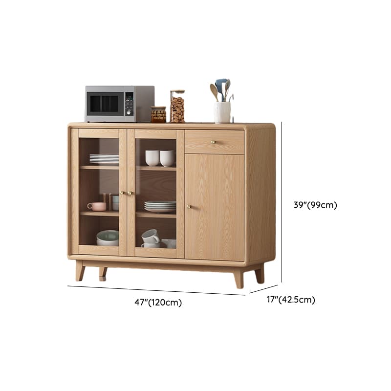 Unfinished Color Microwave Shelf Cabinet with Stemware Stand, Self-supporting in Culinary Space, Flooring Design, Kitchen Appliance Organizer, and Worktop Countertop thumbnail 10