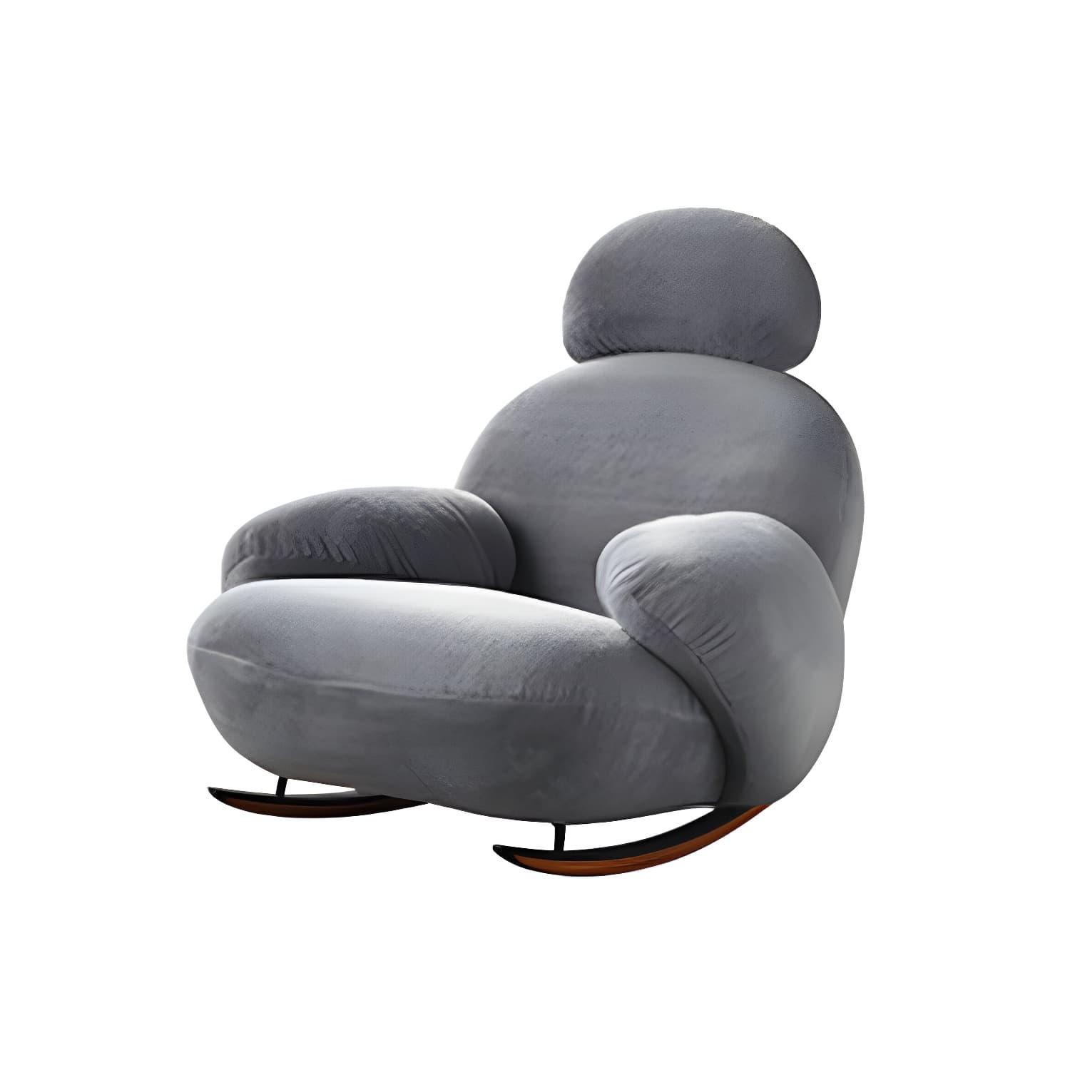 Velvet Upholstered Rocking Chair Modern Style Rocking Accent Chair - image 14