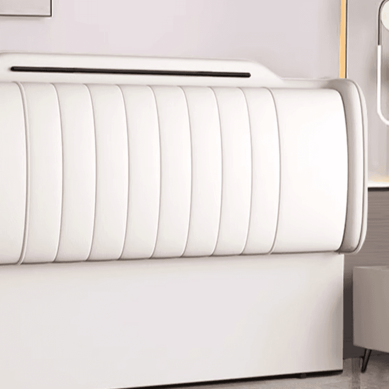 Modish No Distressing Timber Panel Headboard with Rectangle Shape for King Bed, Featuring Sponge Upholstery Fill and Standard Height thumbnail 15