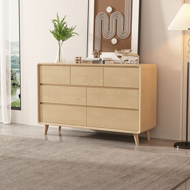 Modern Natural Wood Double Dresser/Bachelor Chest with 9 Drawers/7 Drawers/8 Drawers, Horizontal/Vertical Orientation - image 22