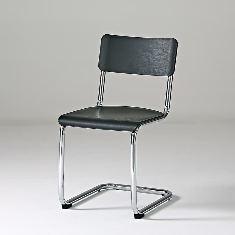 Modern Simple Style Ventilated Back Armless Chair with Metallic Alloy Legs thumbnail 1