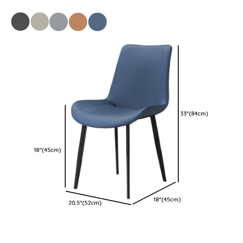 Modern Simple Style Upholstered Dining Chairs with Ergonomic Curved Backrest thumbnail 12