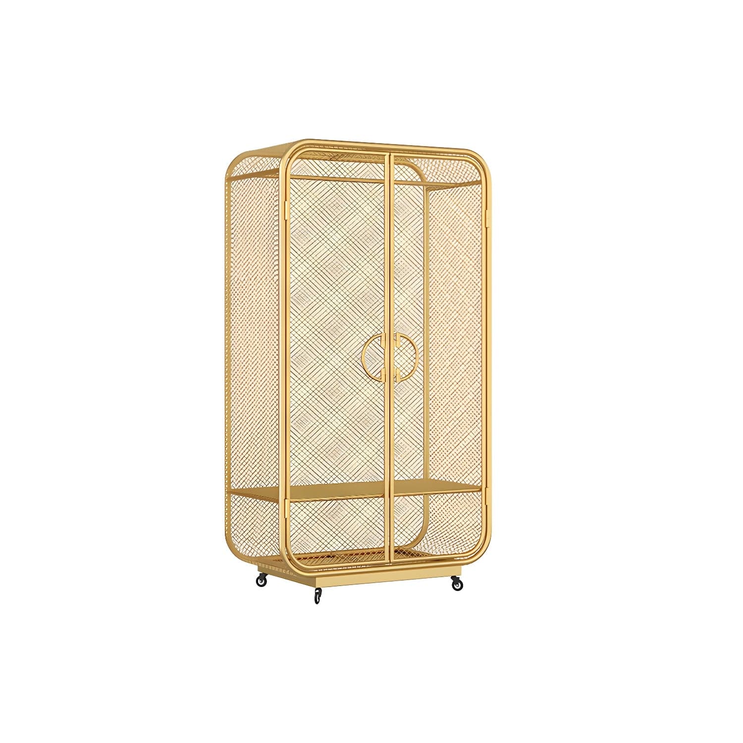 Contemporary Wardrobe Closet Metal Wardrobe Cabinet for Bedroom thumbnail 4
