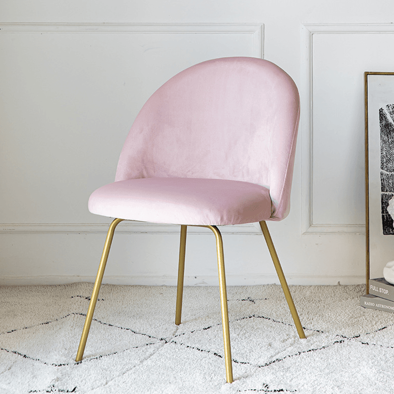 Unwavering Textile Upholstered Side Chair with Solid Back and Foot Pads for Dining Room in a Lavish Style thumbnail 18