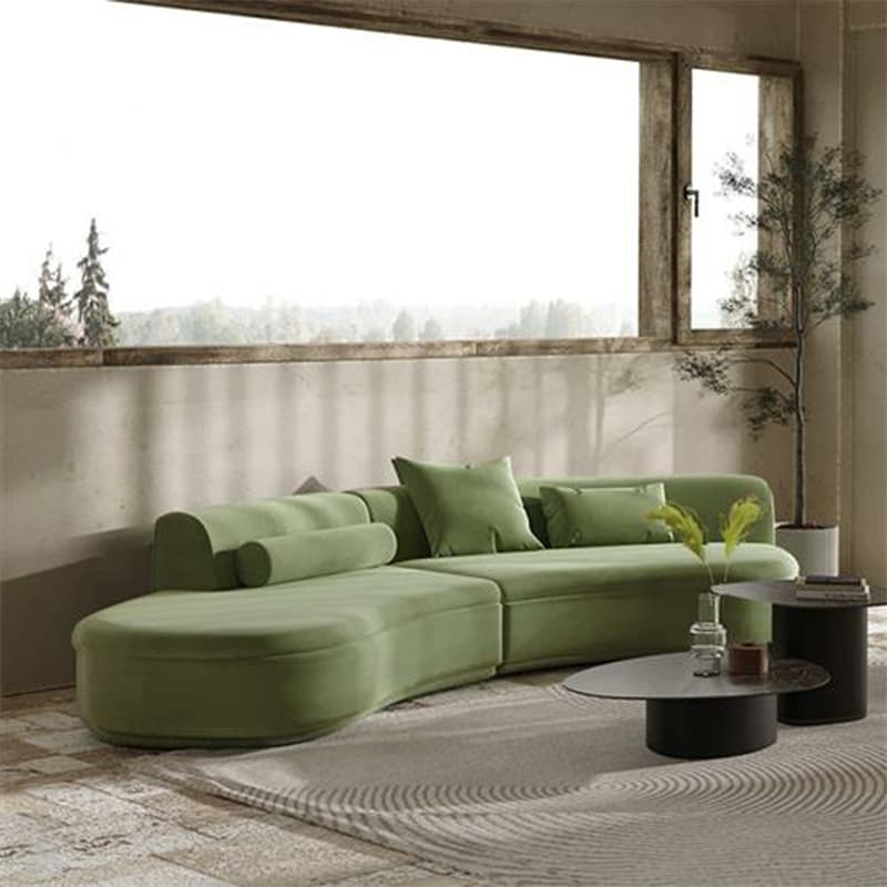 Trendy Seats 4/Seats 3 Armless Curved Sofa Recliner with Sponge Fill Cushions thumbnail 6
