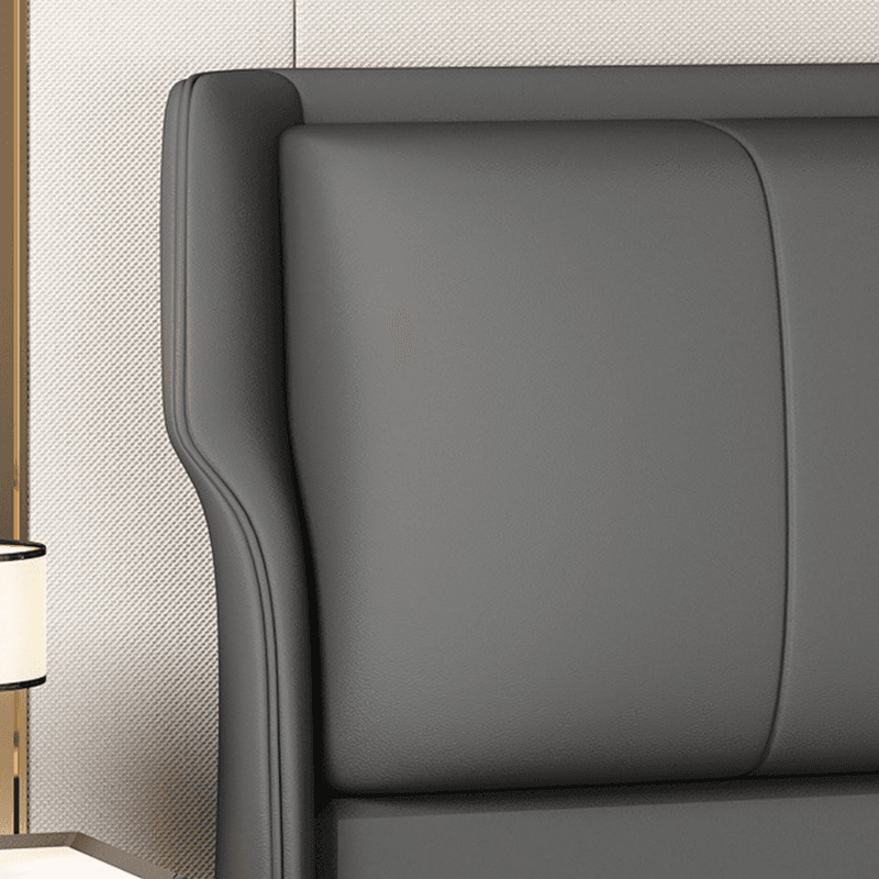 Standard（36-55“） Free-standing Standard Full(54"W x 75"L)/Twin(38"W x 75"L) No Distressing Rectangular Wingback Headboard with Sponge Filing and Wood/ Upholstery Frame thumbnail 9