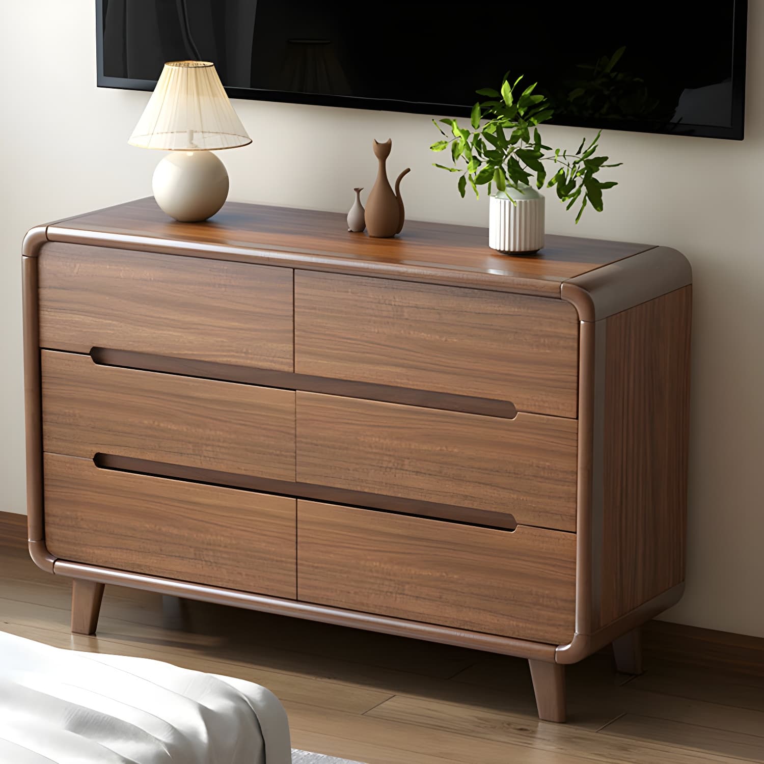 Traditional Wood Dressers with Drawers and Soft Close Glides thumbnail 8