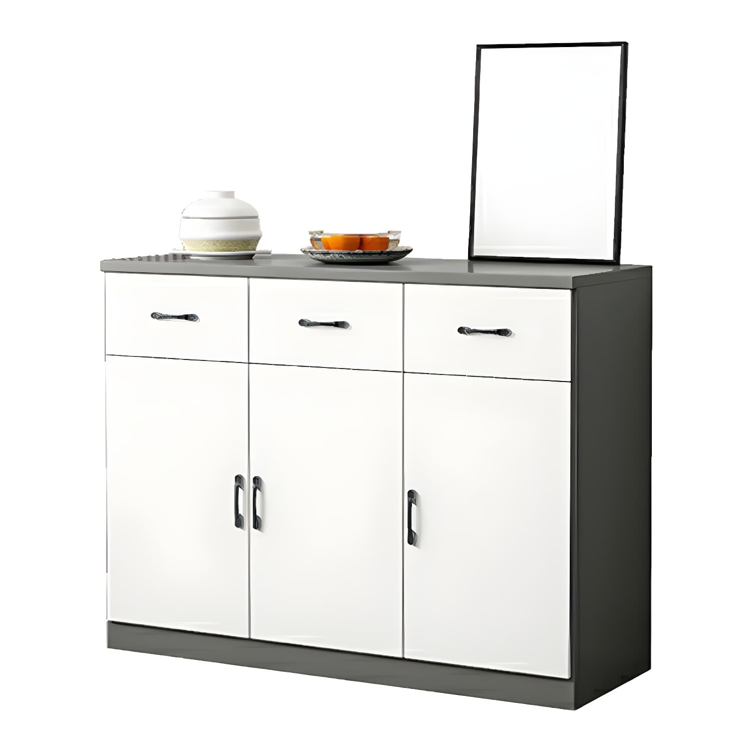 Modern Wood Sideboard Credenza with Drawers and Cabinets - Functional Storage Solution thumbnail 13