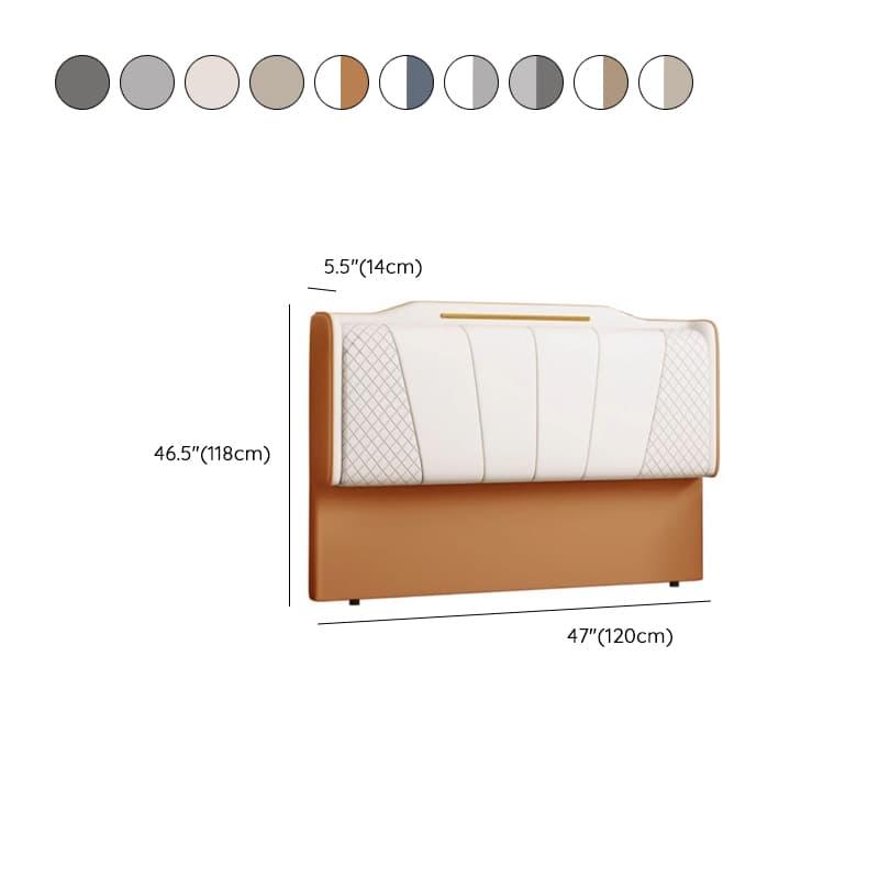 Casual Camelback Wood Panel With Legs & Sponge Cushion for Queen(60"W x 80"L)/Full(54"W x 75"L)/Twin(38"W x 75"L) Bed, Standard（36-55“） thumbnail 14