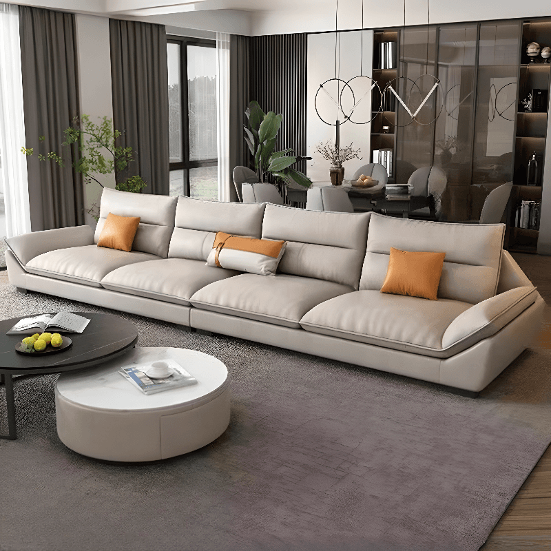 Functional L-Shape/Straight Sofa Couch/Sofa Recliner for Parlor with Reversible/Horizontal Orientation and Concealed Support thumbnail 4
