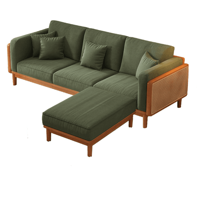 Victorian Style Jade Green Sofa Couch/Single Sofa for Sitting Room with 1 to 5 Pillows thumbnail 18