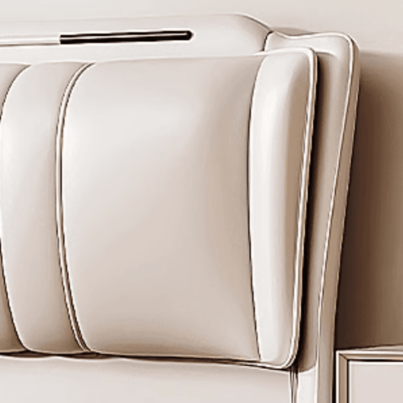Modish Style Panel Headboard in Timber with No Distressing, Rectangle Shape for King/Queen/Full Bed, Featuring Sponge Upholstery and Standard Height thumbnail 7