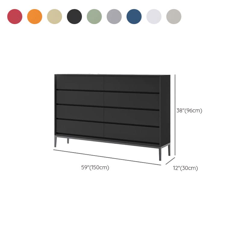 Trendy Raw Wood Console Dresser, Horizontal with 8 Drawers thumbnail 19
